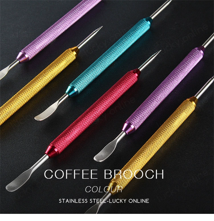 Фантазия кофе цветок игла резная палочка из нержавеющей стали Цвет Цветок игла крючок палка фантазии кофе специальный