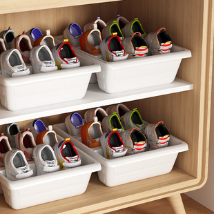 Children's Shoe Box Household Shoe Cabinet Storage Space-Saving Simple Baby Shoe Rack Storage Box Drawer-Type Storage Box Plastic