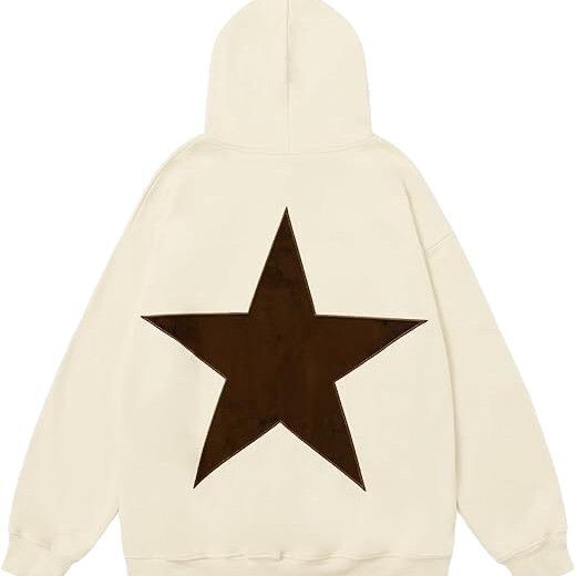 ダークスタイルヒップホップゴシック原宿Y2K五芒星プリントパーカー原宿ジャケットスウェットシャツ在庫あり|undefined