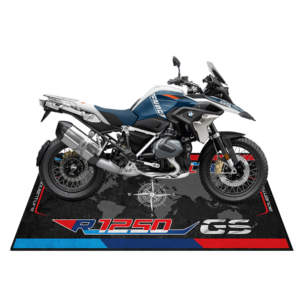 Cross-border Deplaceable Motorcycle Carpet Kawasaki Ducati Motorcycle Team Display Special Crystal Velvet Floor Mat Bedside Mat