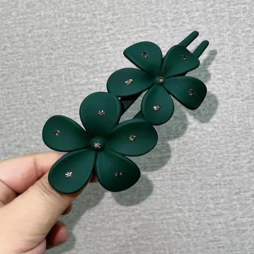 Simple Style Flower Plastic Diamond Hair Clip display picture 2