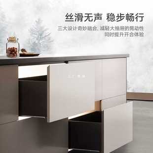 ✅ Three-Section Fully Pull Out Bottom Slide Rail Synchronous Damping Buffer Display Cabinet Cabinet Hidden Bottom Drawer Guide Rail
