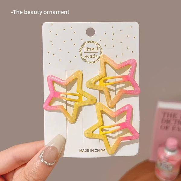 Gradient pink and yellow three-pack