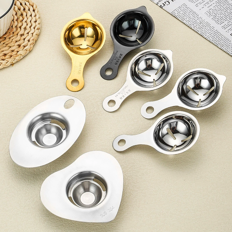 304 из нержавеющей стали яичный белок сепаратор оптом на кухне выпекать детскую пищевые добавки инструмент для отделения яичной жидкости фильтр