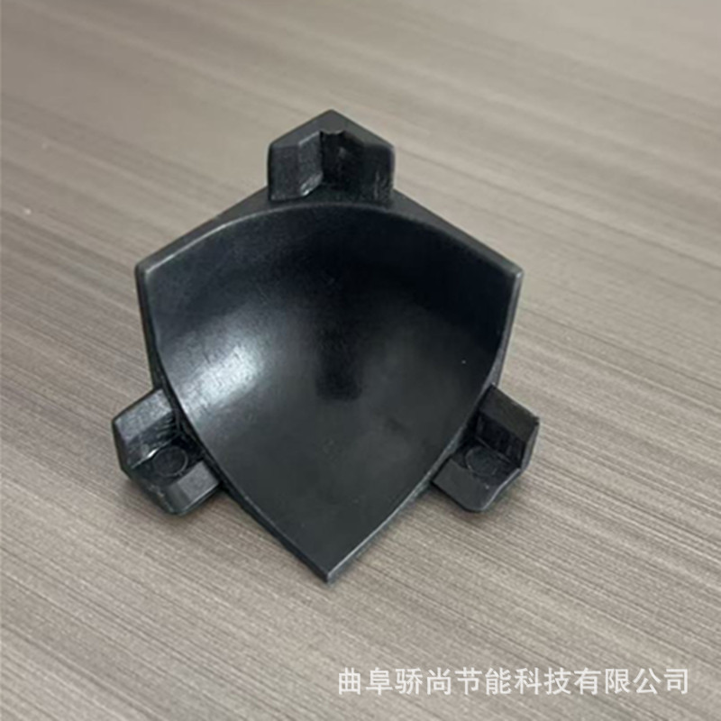 PVC黑色电力倒角线 三通配件 50*50建筑装修用固定线条混凝土