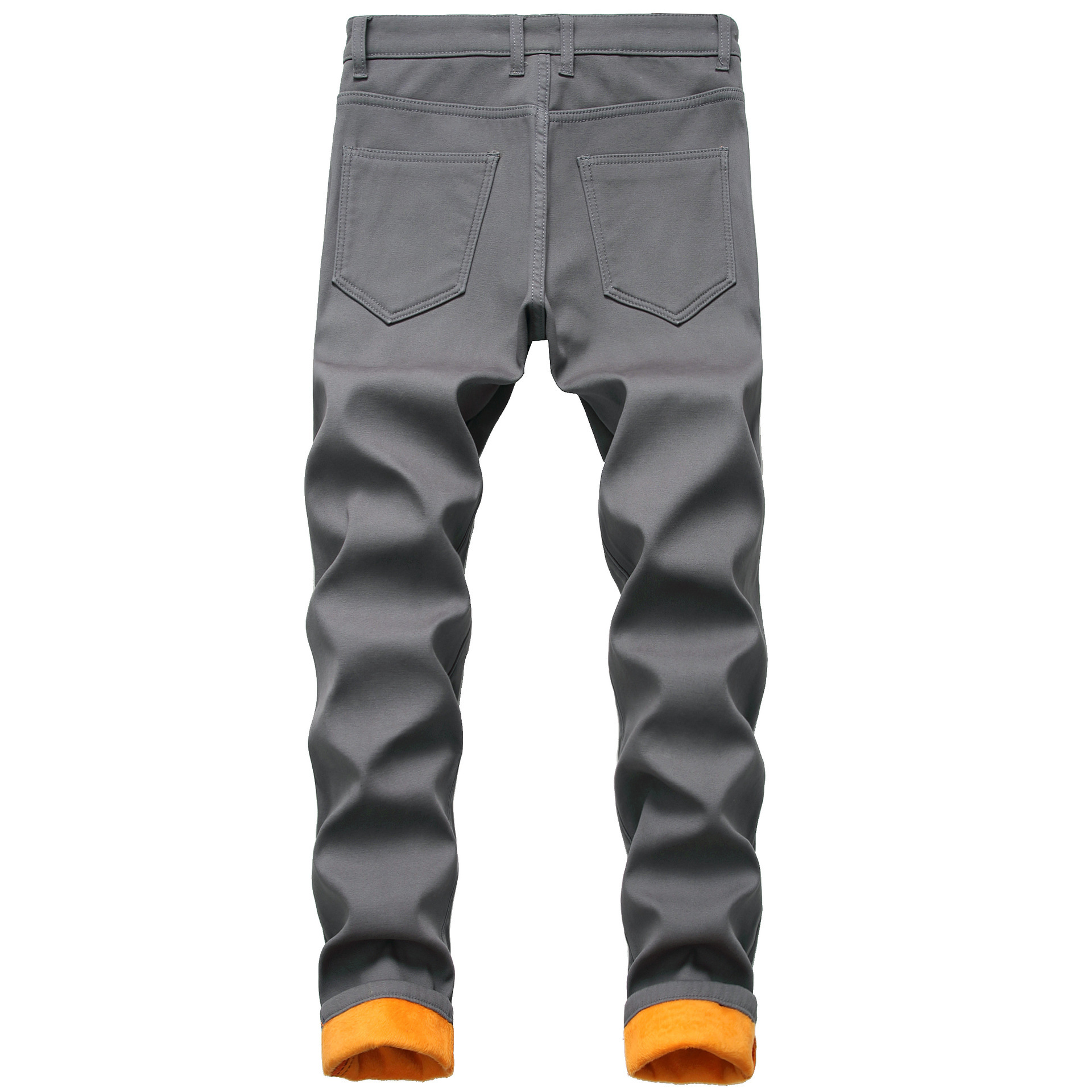 Herren Winter Plüsch Jeans, personalisierte Wärme, Herren dicke Denim Jeans_voghion.com