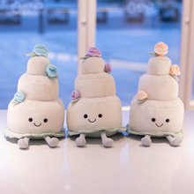 可爱创意结婚蛋糕毛绒玩偶公仔婚庆娃娃家居装饰客厅沙发摆件礼物