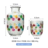 Contrast color begonia pattern kettle set