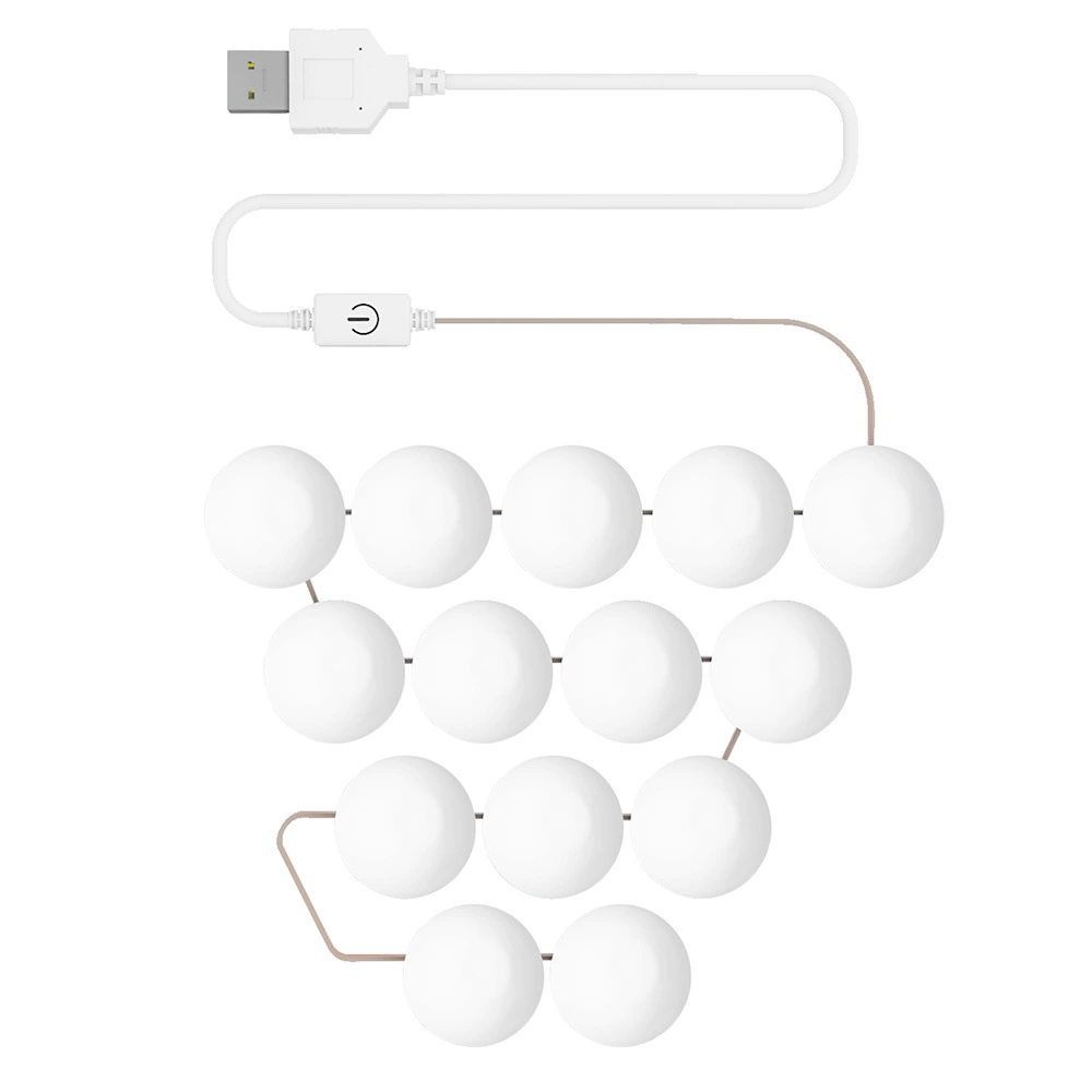Mirror Light LED Cross -Border Private Model Makeup Mirror Light Bathroom Make -up Make Light USB Touch Hollywood Mirror Light