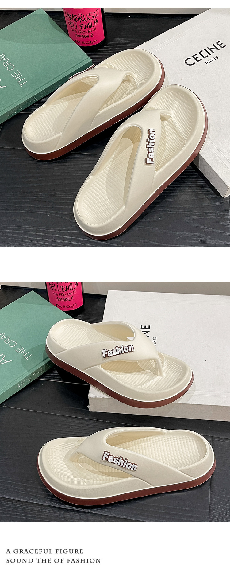 Summer Height Increasing Flip-flops For Women With Thick Sole_voghion.com