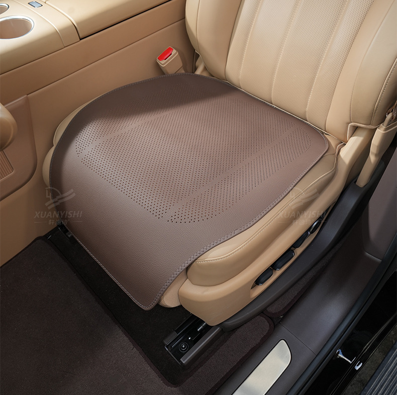 Summer thin padded extended perforated lychee pattern seat cushion, universal for business use, ideal for single-piece breathable non-slip seat pad
