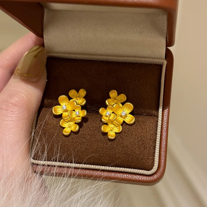 人间富桂花中古风点钻桂花手链手饰轻奢复古小众高级感礼物送女友|undefined