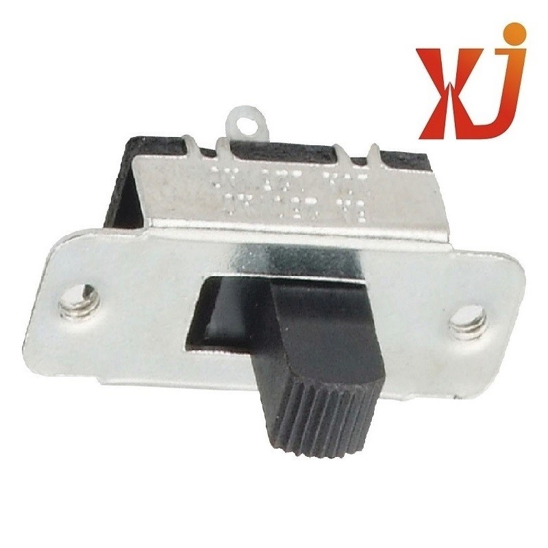 批发两档拨码开关带耳 两档拨动开关1P2T 2位滑动开关立式3脚