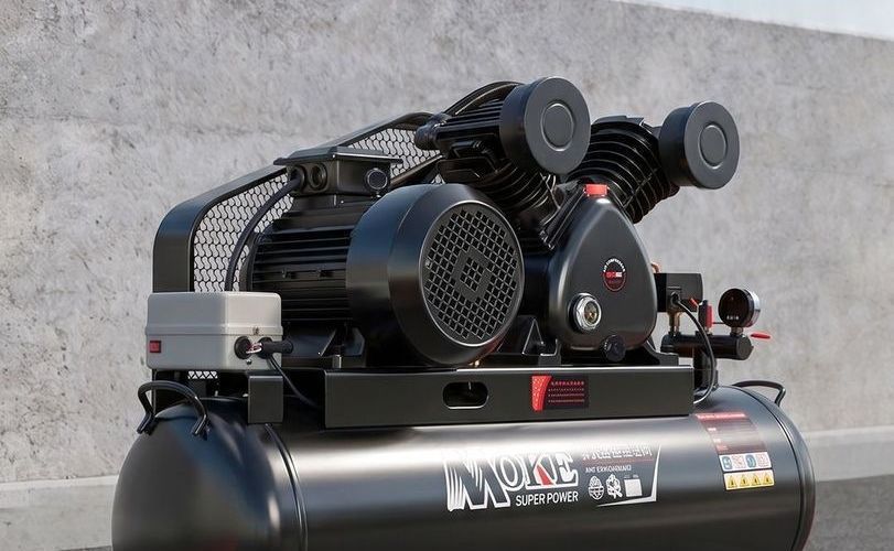 Piston-type industrial-grade air compressor 380V high-pressure air pump for real stone paint 7.5kw air compressor