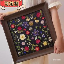 复古画框摆件挂墙亚克力实木相框摆台8寸定干花压花标本成品diy