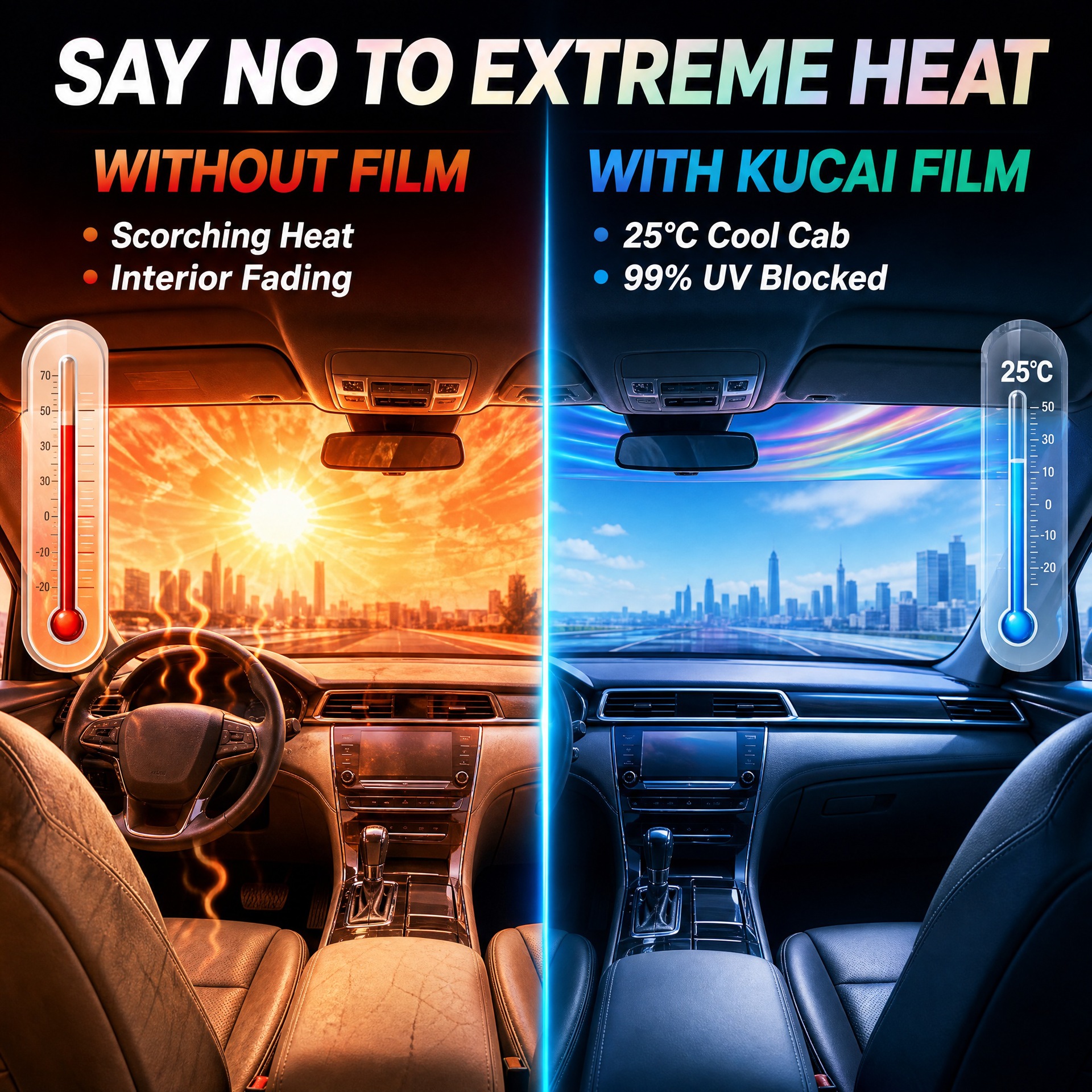 Source Factory Car Solar Film Nano Ceramic Film High Heat Insulation 99% Sun Protection Car Window Glass Film Wholesale