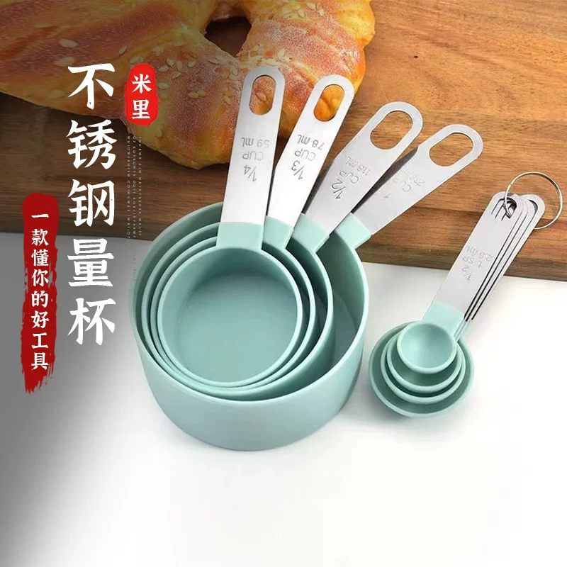 Handle stainless steel scaled, measuring spoon, set, DIY