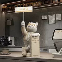 Украшение Lucky Cat для богатства со всех сторон, стабильных эмоций, лечебного украшения, подарка для друзей на телевизионном шкафу, удачи при открытии.