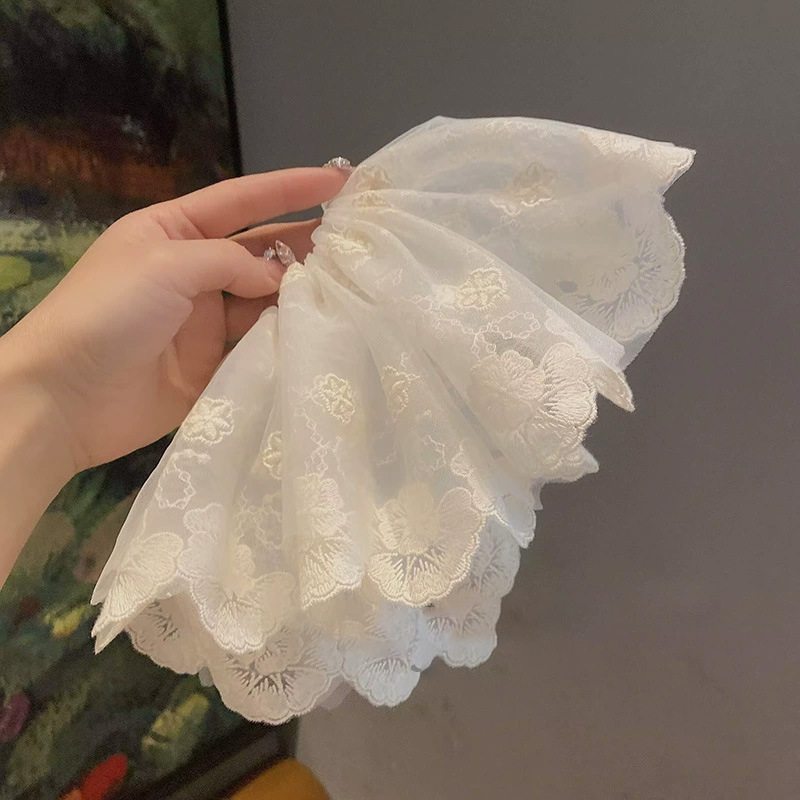 Elastico per capelli in pizzo elegante stile francese_voghion.com