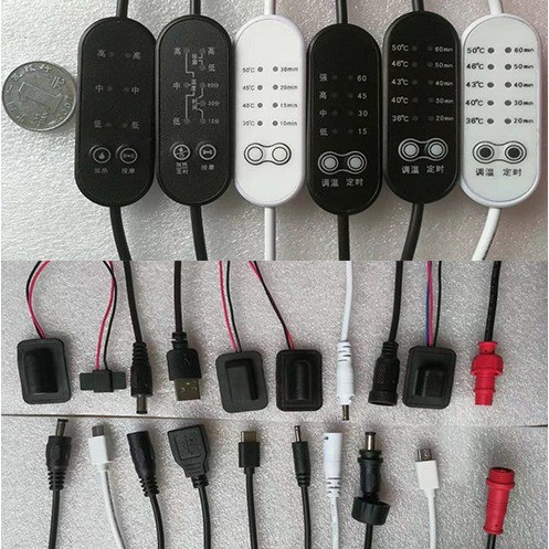 眼罩调温开关　四档温控开关　加热按摩调温线上开关