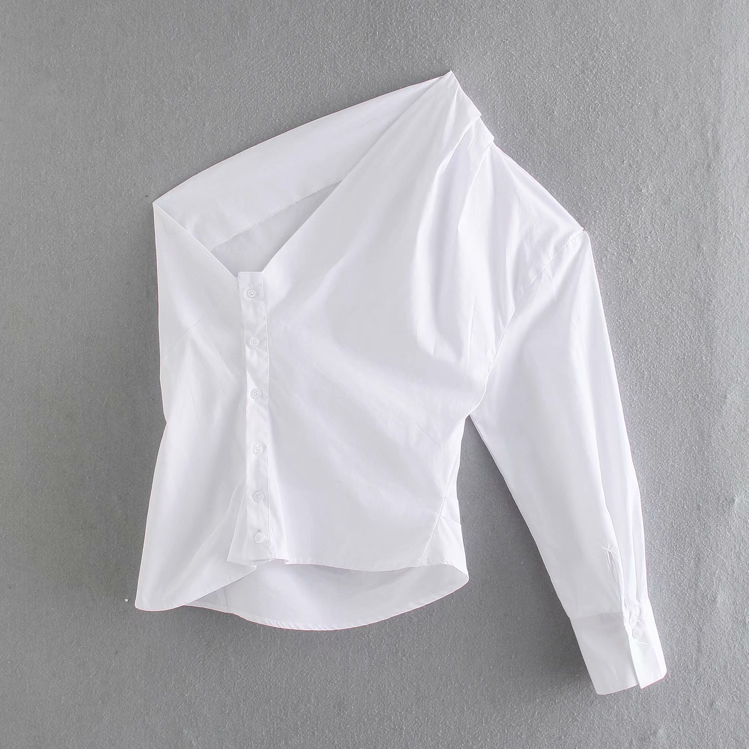 spring new poplin white shirt NSAM47577