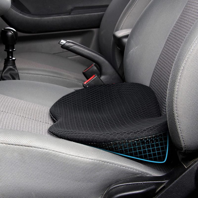 Car Small Cushion Seat Cushion Four Seasons Universal Ass High Car Cushion Small Waist Cushion Summer Cool Air Dual-use Cushion Waist Back
