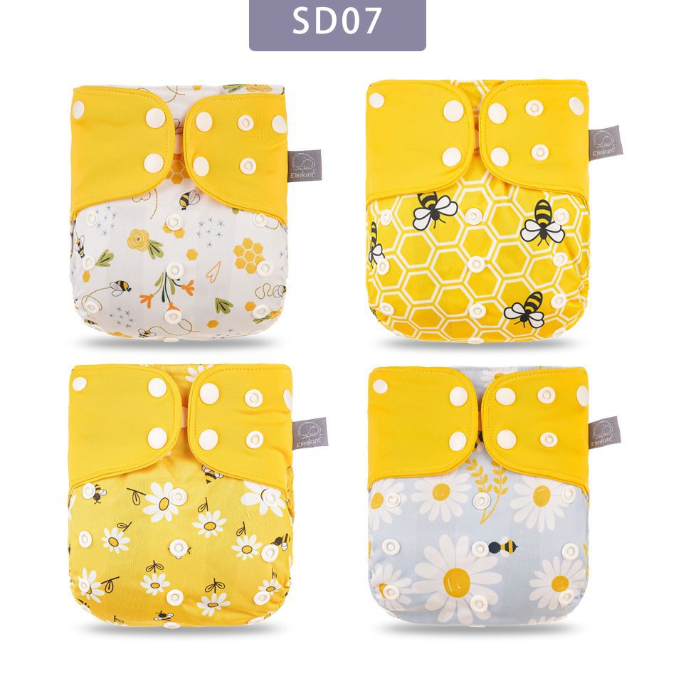 Pantalones de pañales para bebés Pañal de tela ajustable lavable impermeable transpirable a prueba de orina Pantalones de entrenamiento de pañales a prueba de fugas portátiles