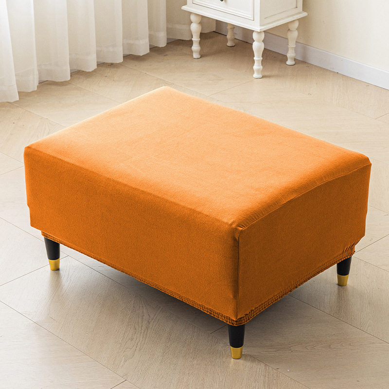 Transfronterizos para sofá cubierta de pedal gruesa doble cubierta de sofá de terciopelo casero cubierta de taburete de pedal cubierta de cubierta