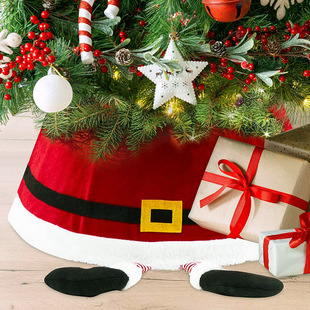 Amazon Velvet Christmas Tree Skirt Decoration Tree Surround Hexagonal Sequin Three-Dimensional Christmas Scene Gift Arrangement Christmas