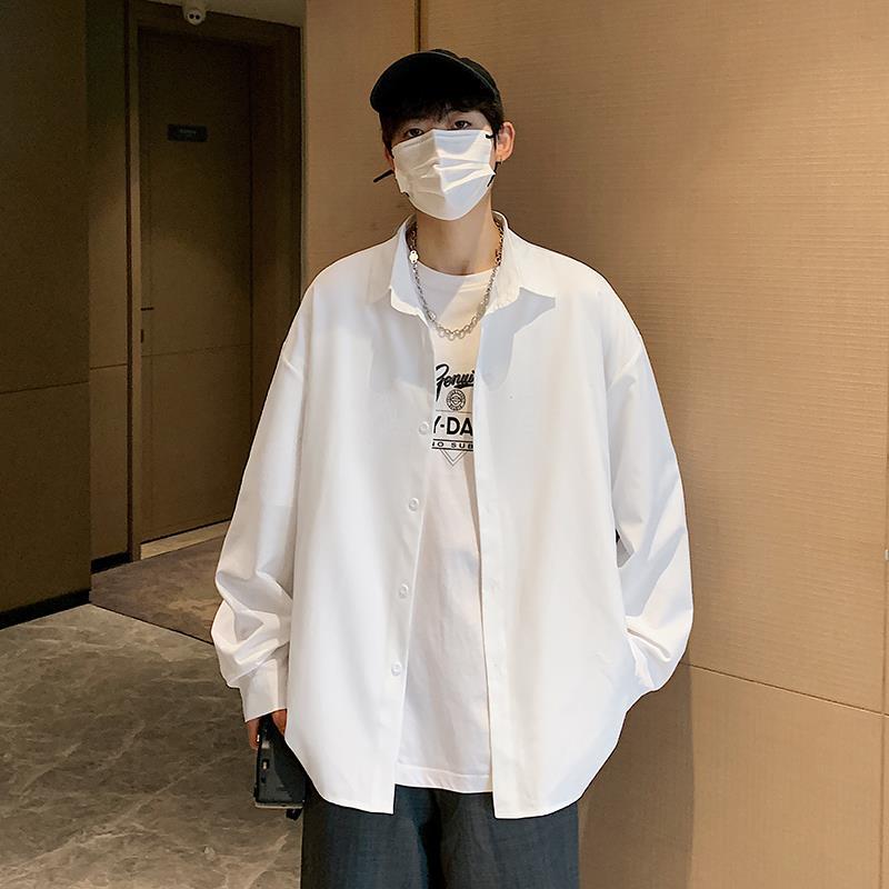 2023新款纯色男装长袖衬衫 CC2042