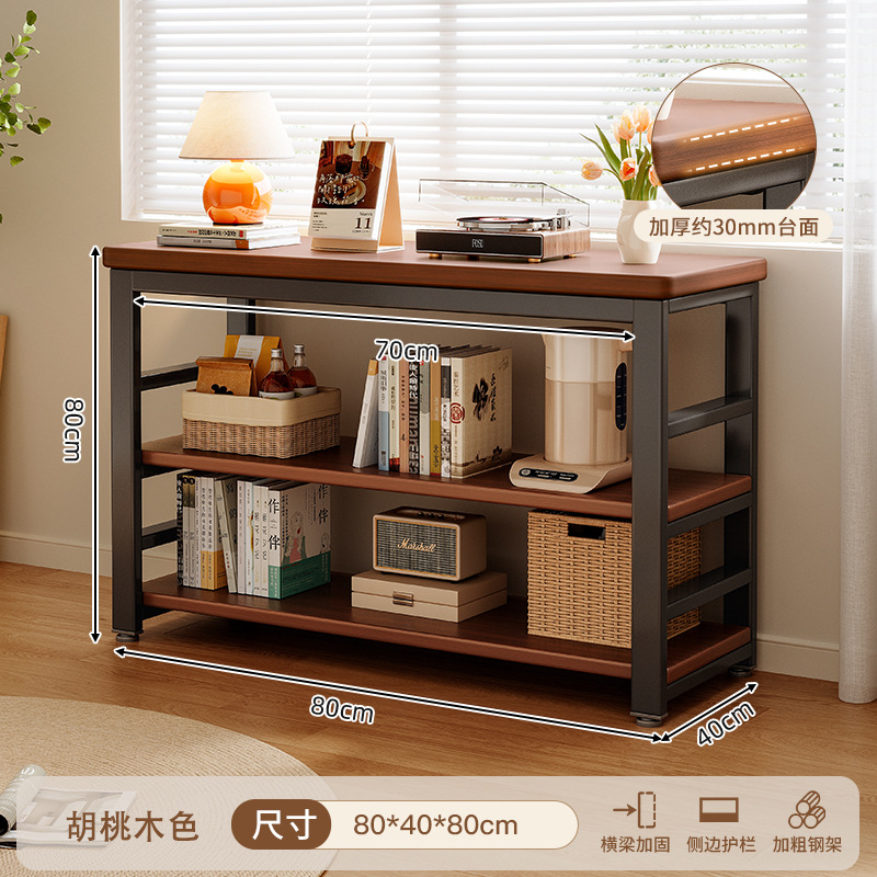 Estante de libros de piso integrado contra la pared hogar multicapa hierro forjado libro de dibujo estante de almacenamiento gabinete de oficina