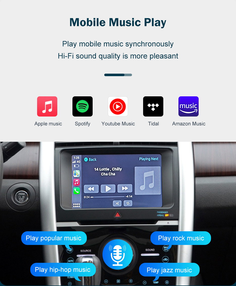 Road Top Wireless Apple CarPlay Is Suitable for Ford SNYC2 Ford Decoder Module Decoder Box