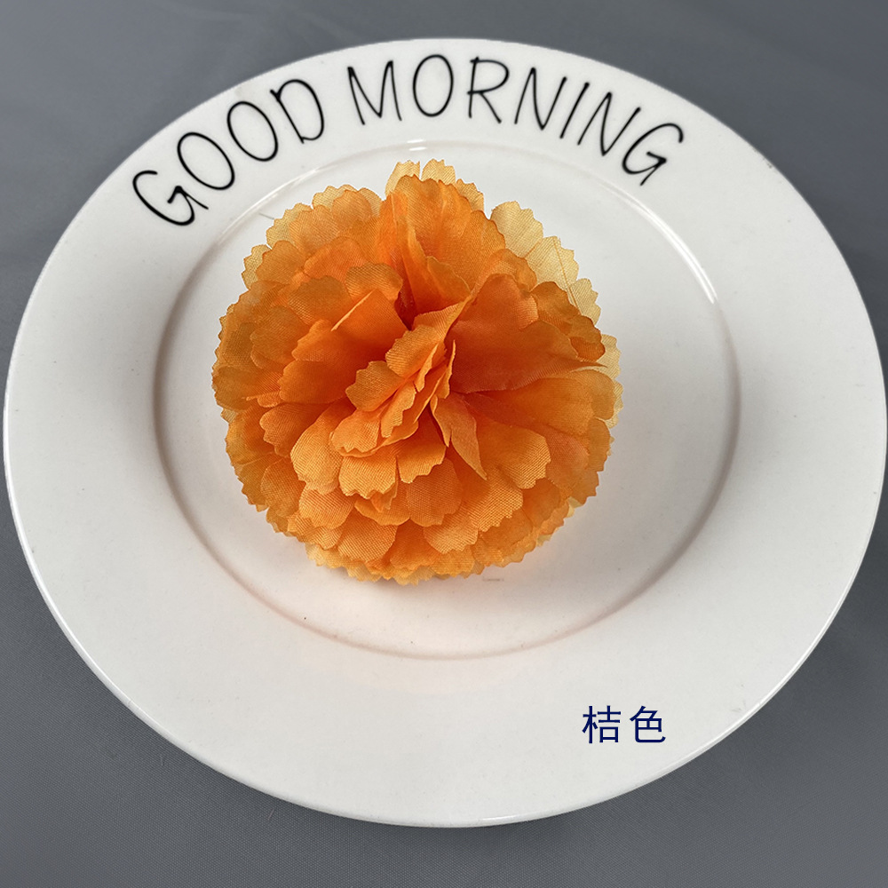 Simulación de la cabeza de la flor de clave grande ingeniería de calendula paisajismo sala de bodas del día del maestro material DIY decoración de pastel