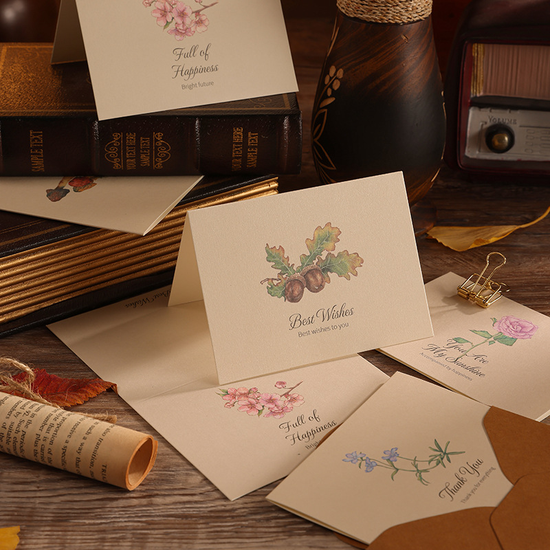 Retro postcard, high quality cards, DIY, Birthday gift 4