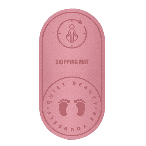 TPE skipping rope mat sound insulation and shock absorption home indoor fitness dance sports buffer silent yoga floor mat thick 8mm