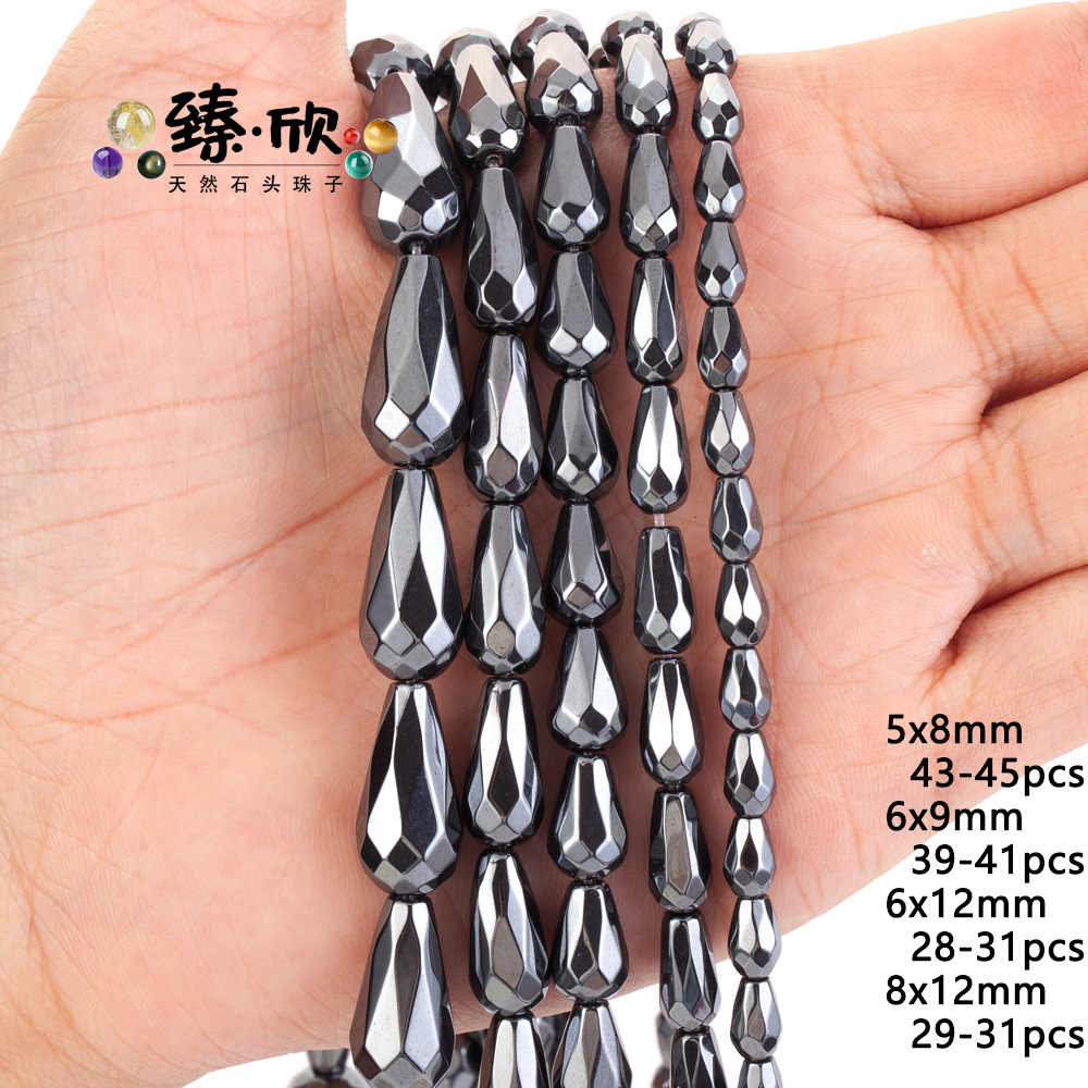 5x8mm 절단 각도 물 드롭 자연 색상