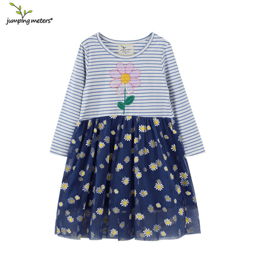 Long-sleeved 2026 new European and American girls 'dress, children's autumn foreign style girl princess dress, mesh princess dress