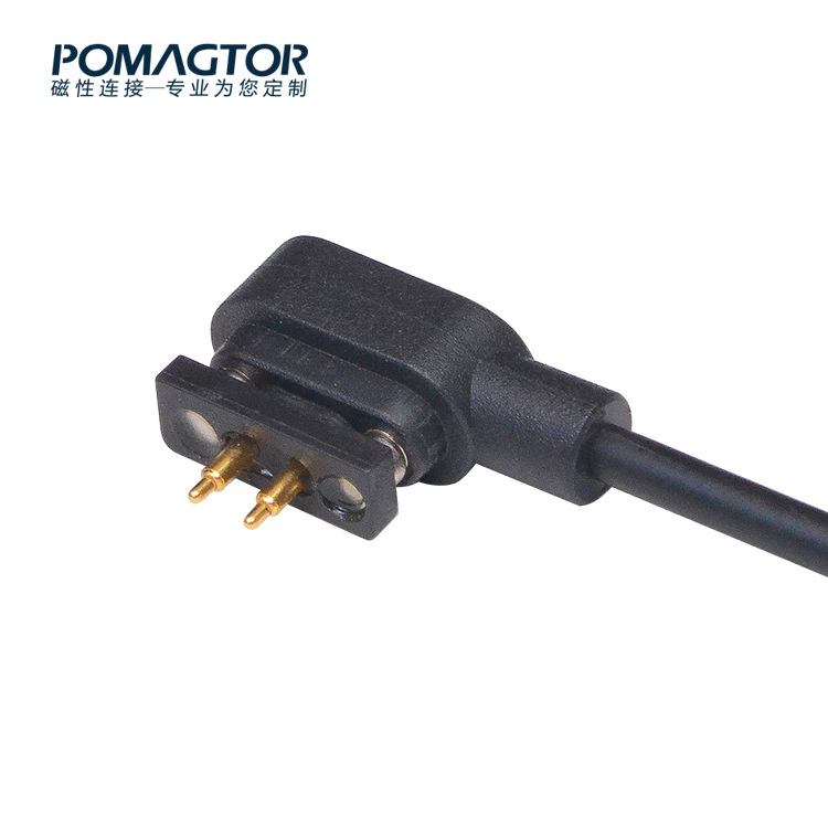 Professional customized 2PIN intelligent device magnetic attachment plug magnetic charging data cable connector public seat