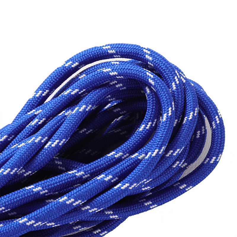 Cuerdas de poliéster coloridas de 5 mm cuerdas redondas cuerdas de agrupación resistentes al desgaste DIY cuerdas tejidas a mano colgante de llaver creativo