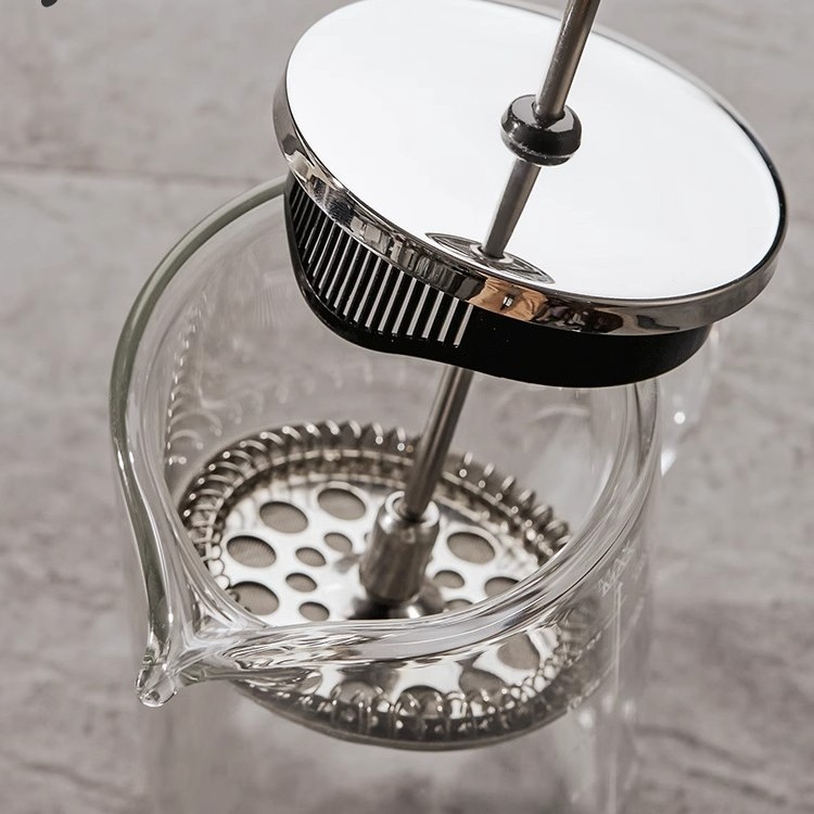 Suministro transfronterizo de tetra de prensa retrógrada, tetra de café a mano, taza de filtro de café casera, conjunto de utensilios de café de doble capa