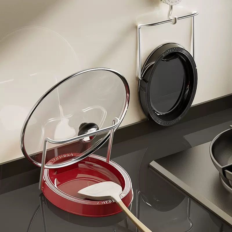 厨房O型锅盖架子台面放置器置物架2024新款放神器支架不锈钢