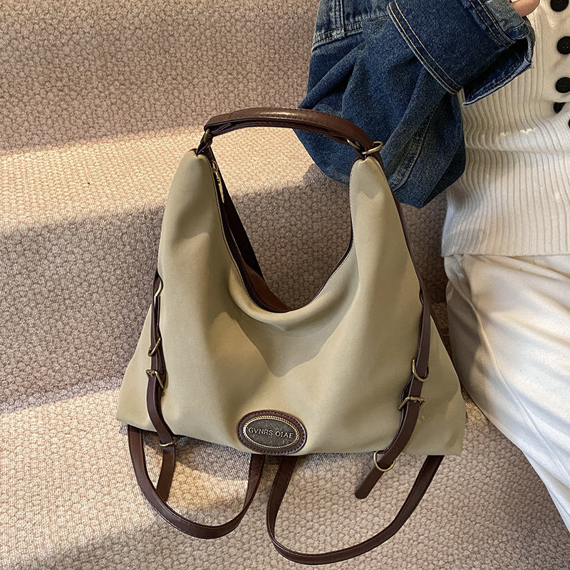 Retro matte capacious backpack