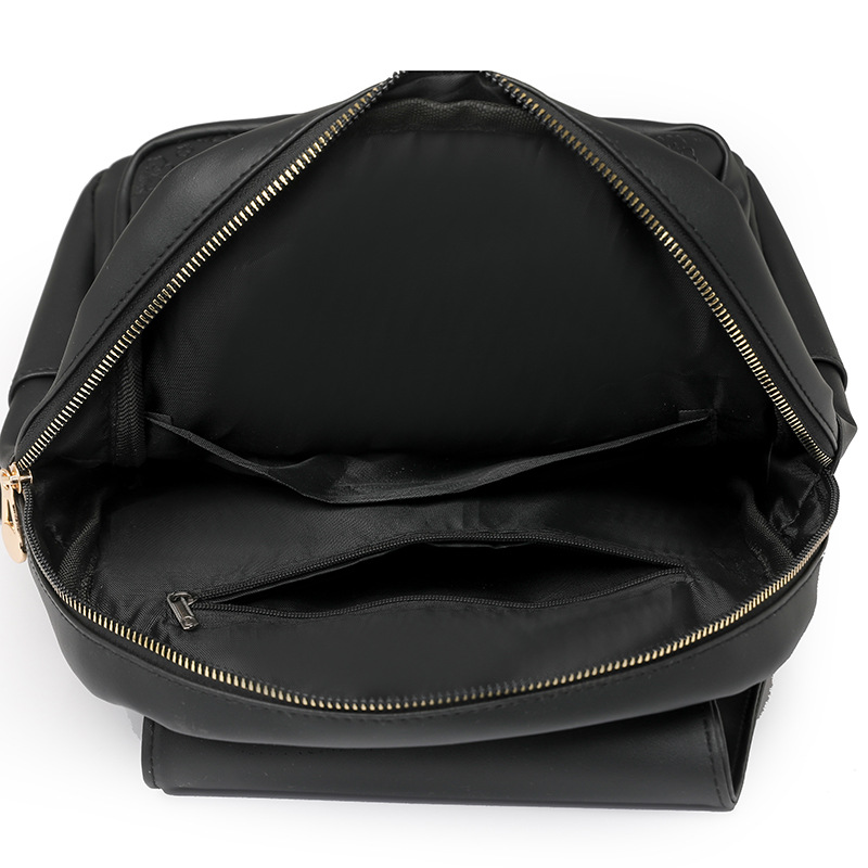 Mochila de cuero suave para mujer 2025 nuevo estilo en relieve todo fósforo de gran capacidad para mujer mochila pequeña bolsa de viaje al aire libre al por mayor