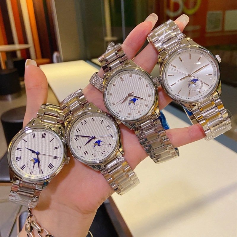 Watch Men's Micro-Business Explosions Langjia Business Sports Masterpiece Watch Automatic Mechanical Sun Moon Star Steel Watch