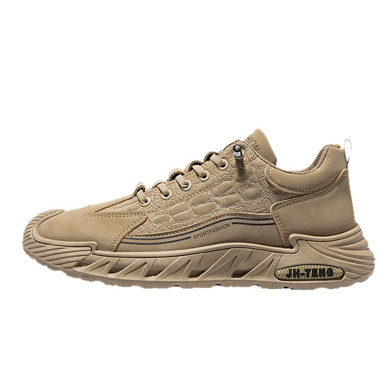 Chaussures décontractées pour hommes grandes tailles, semelle souple en coton, lacets, collection automne/hiver, polyvalentes, disponibles en blanc et noir._voghion.com
