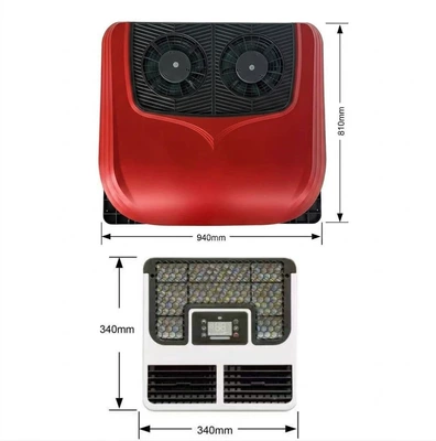 and Trucks, Silent Scroll Compressor, Automotive air conditioning - 24v-large-top-air-conditioning-scroll-double-fan-white