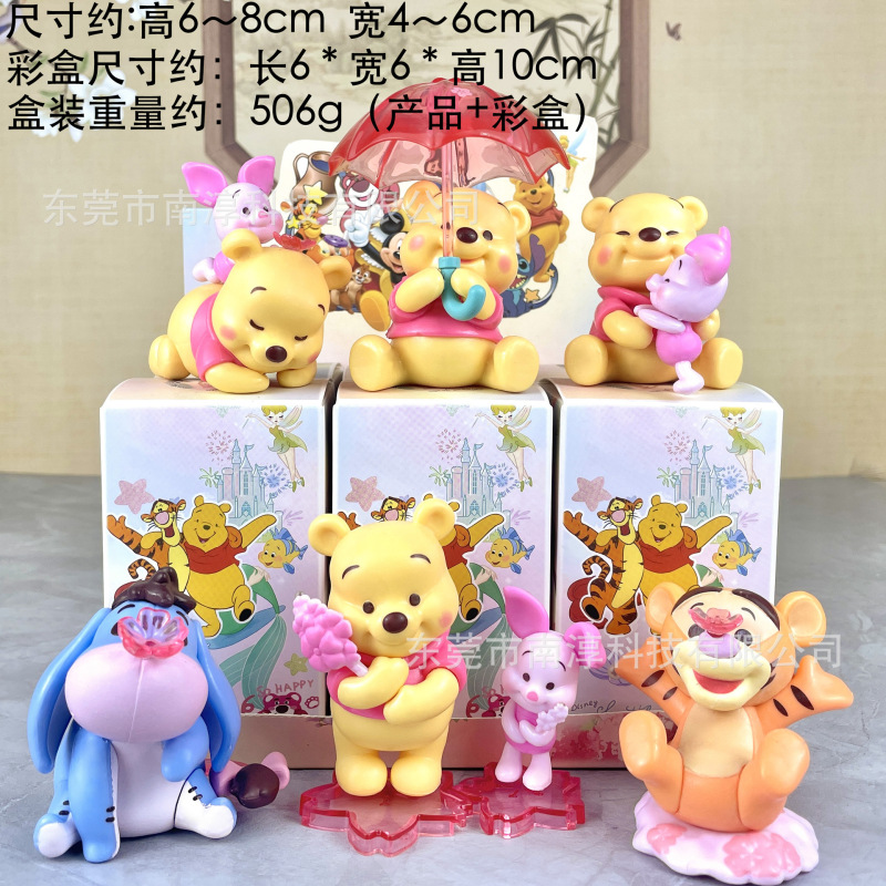甜蜜黄油小熊手办草莓维尼熊盲盒扭蛋娃娃机DIY潮玩摆件代发|undefined