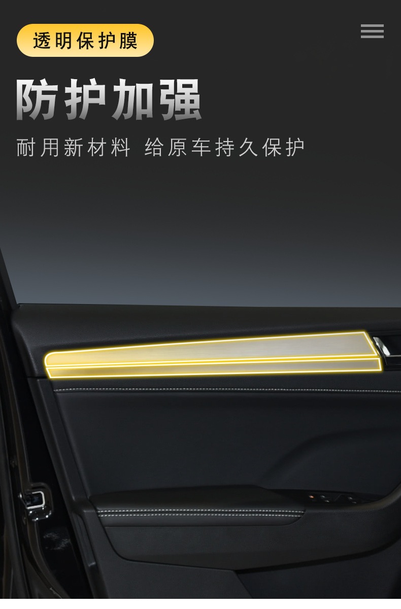 20-25 Skoda Superb Special Screen Central Control Interior Sticker Car Modification Product Transparent Tpu Protective Film