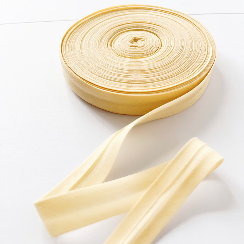 Manufacturer Supplies Polyester-Cotton Edging Tape Width 15mm Clothing Accessories Hemming Strips Home Textile Shoes and Hats Piping Tape 20m