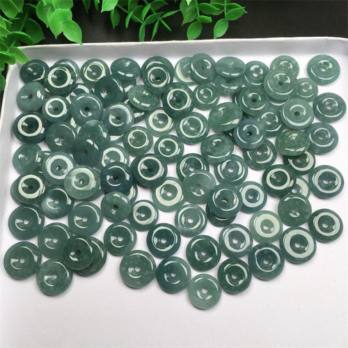 Burmese jade A goods ice type dangerous material small jade buckle jade pendant pendant woven jade crafts manufacturer wholesale